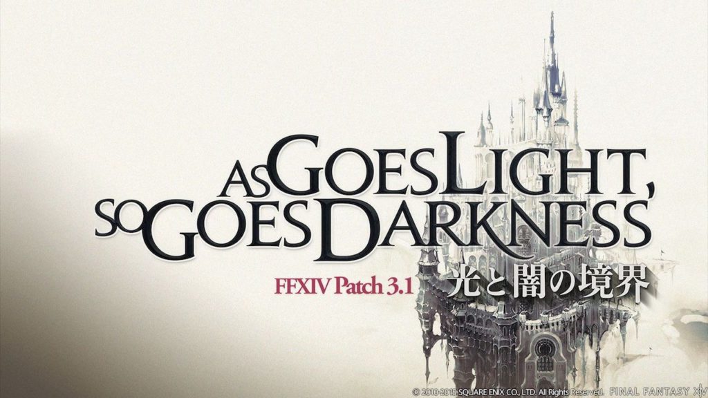 As Goes Light, So Goes Darkness Final Fantasy XIV
