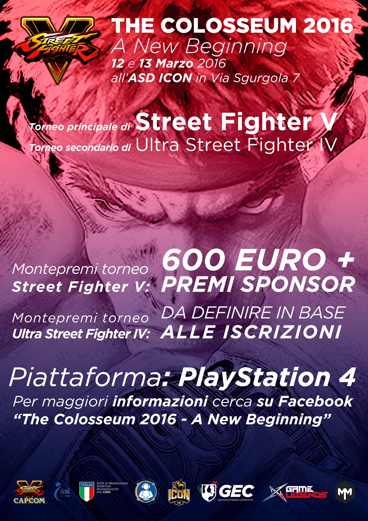 The Colosseum 2016 - A New Beginning - primo torneo italiano di Street Fighter V