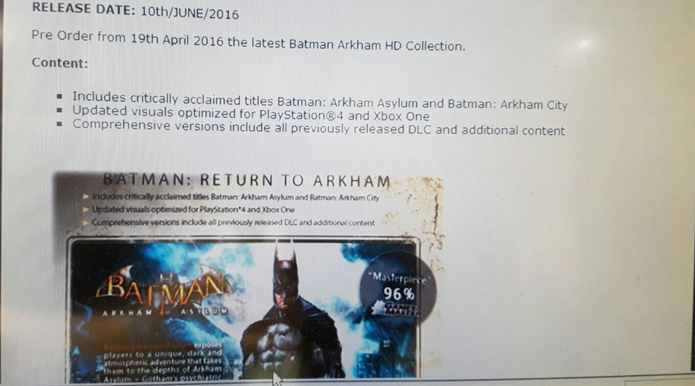 Arkham HD Collection
