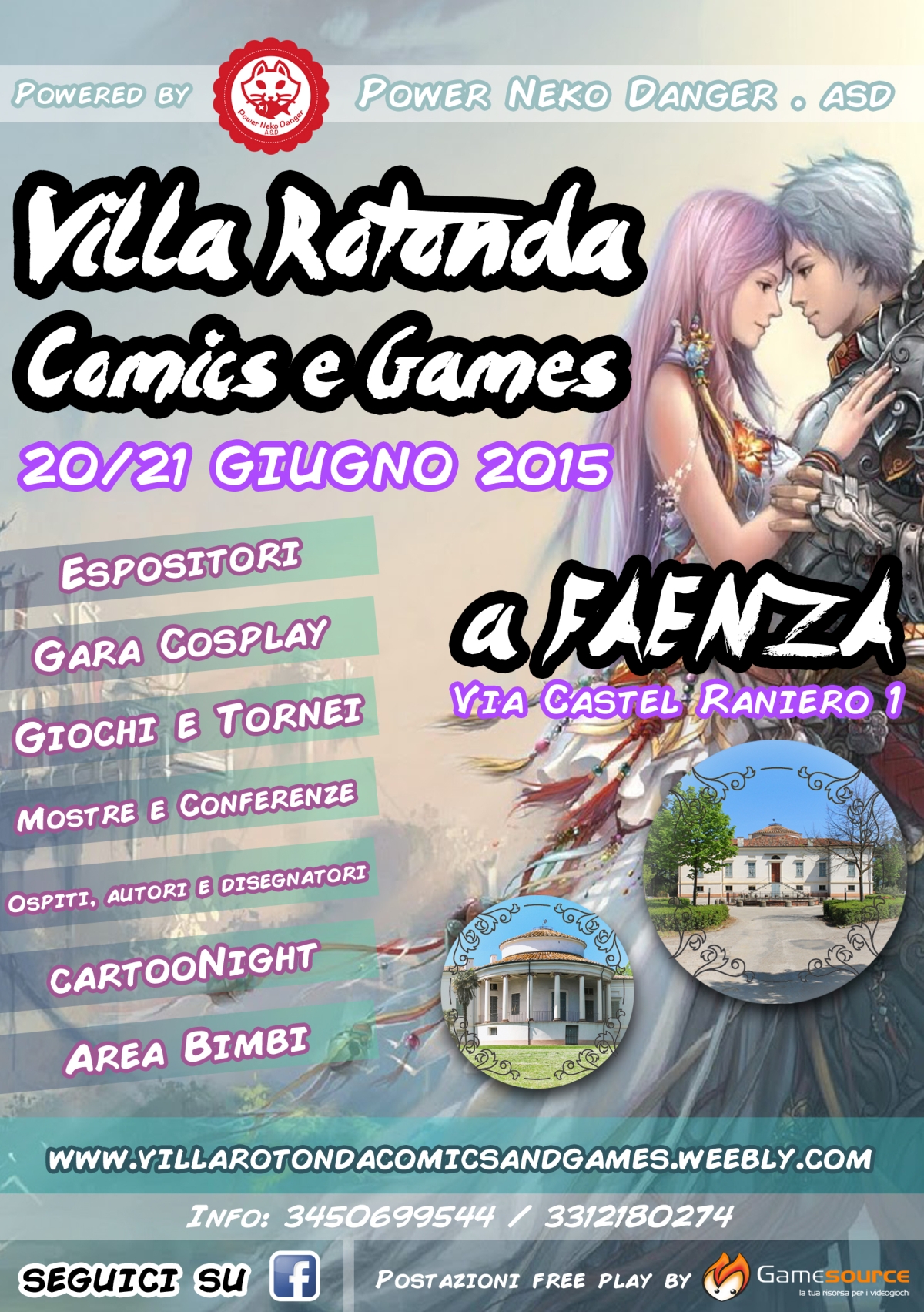 Gamesource al Villa Rotonda Comics & Games, 20-21 giugno 2015