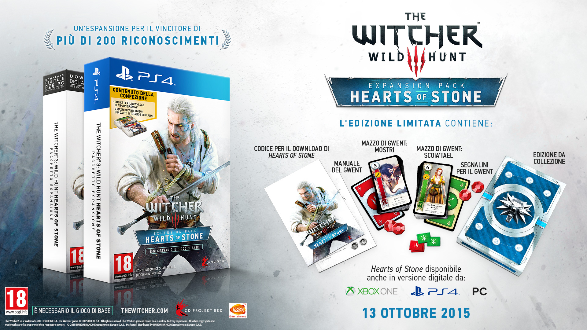 The Witcher 3, annunciata la data di uscita dell’espansione “Hearts of Stone”