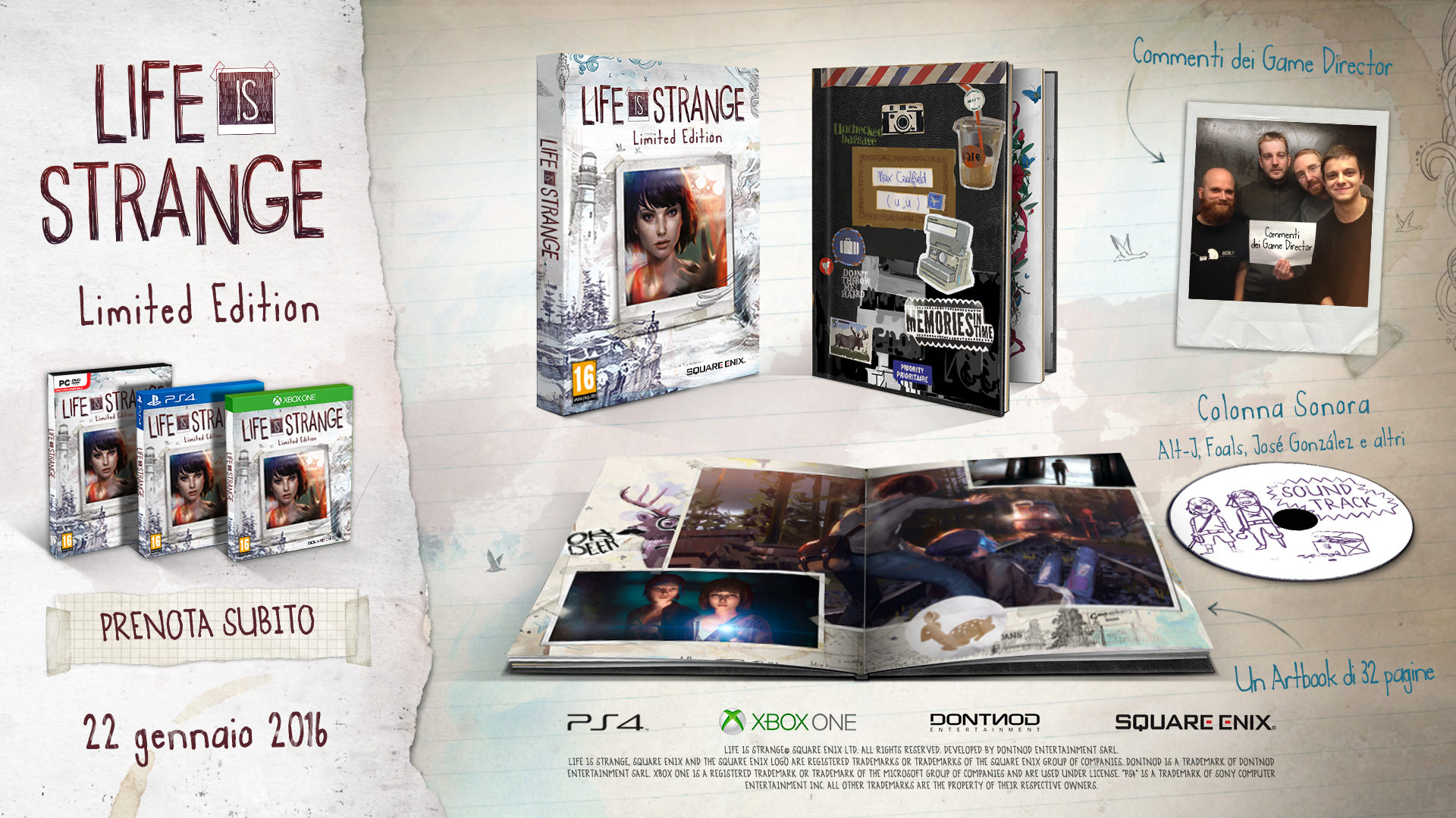 Life is Strange, la Limited Edition si mostra in video