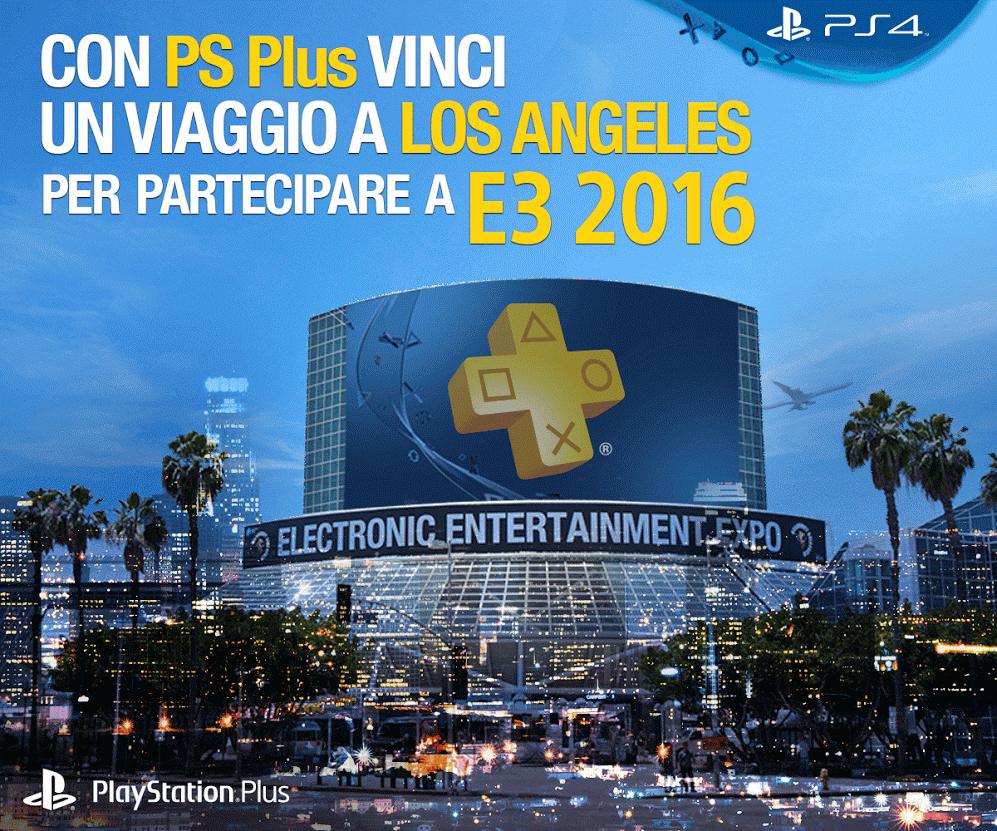 “Parti con PS Plus” il concorso che ti porta a E3 2016