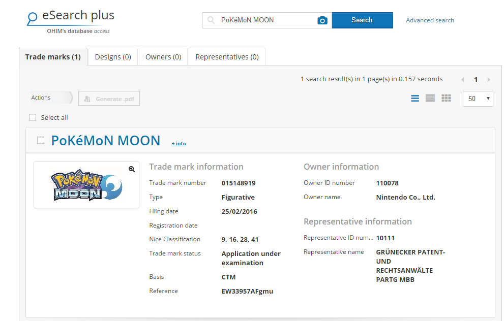 Pokémon Sun e Moon trademark2