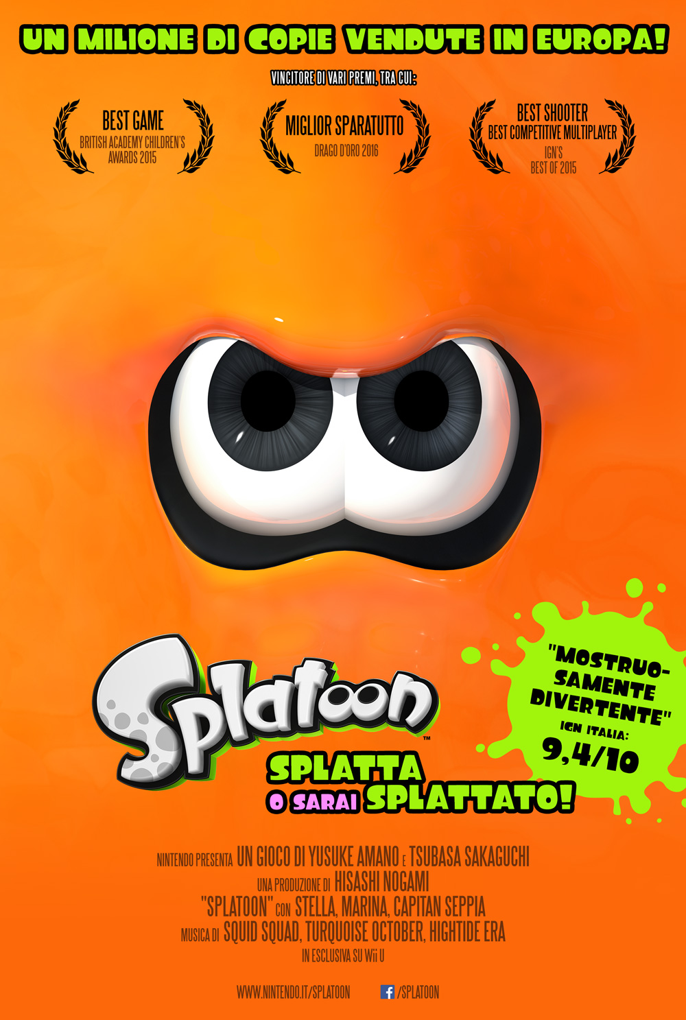 Nintendo festeggia: Splatoon 1 milione di copie vendute in Europa