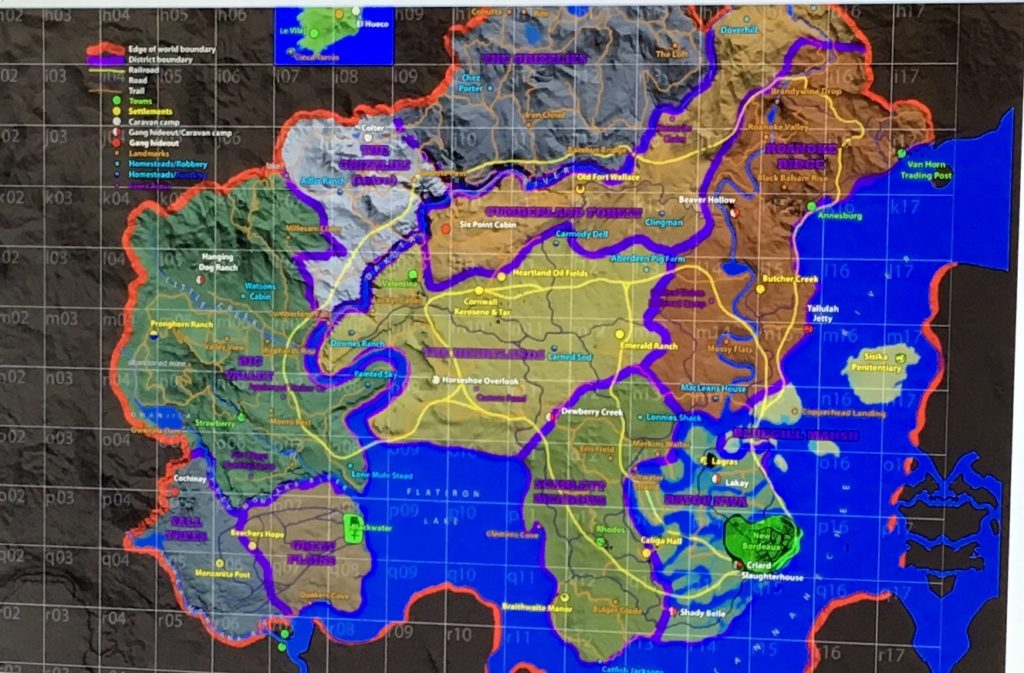 Mappa Red Dead Redemption 2