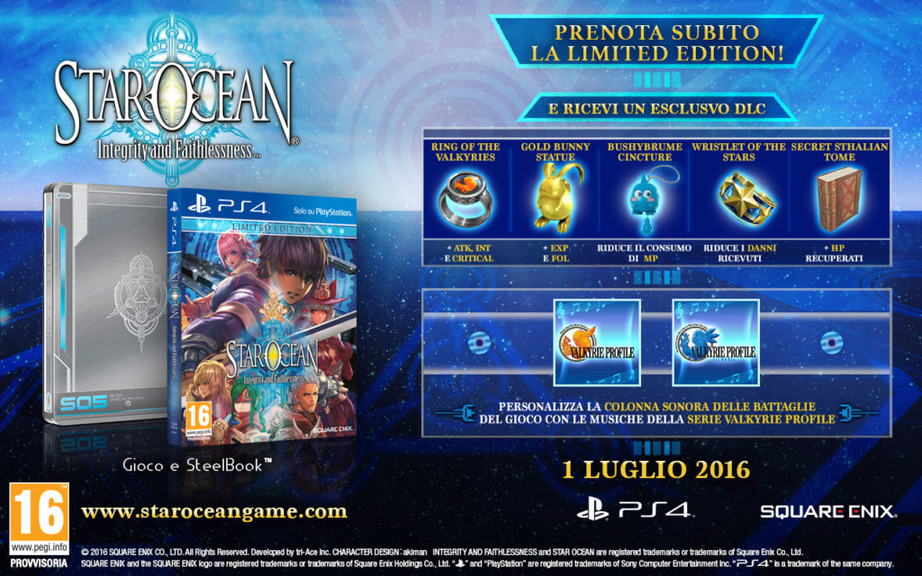 Confermata la data europea di Star Ocean: Integrity and Faithlessness - immagine della notizia