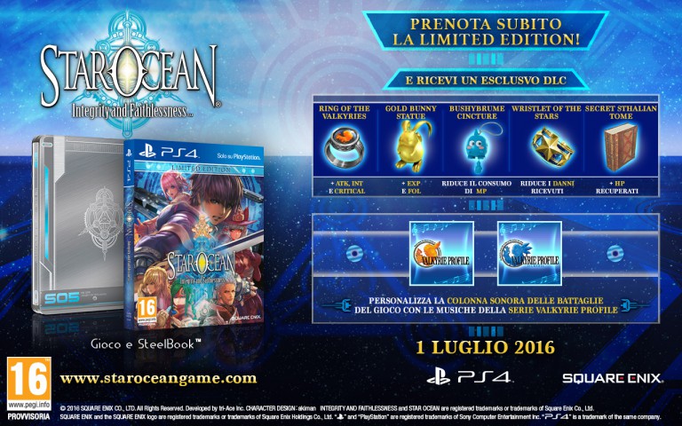 Confermata la data europea di Star Ocean: Integrity and Faithlessness