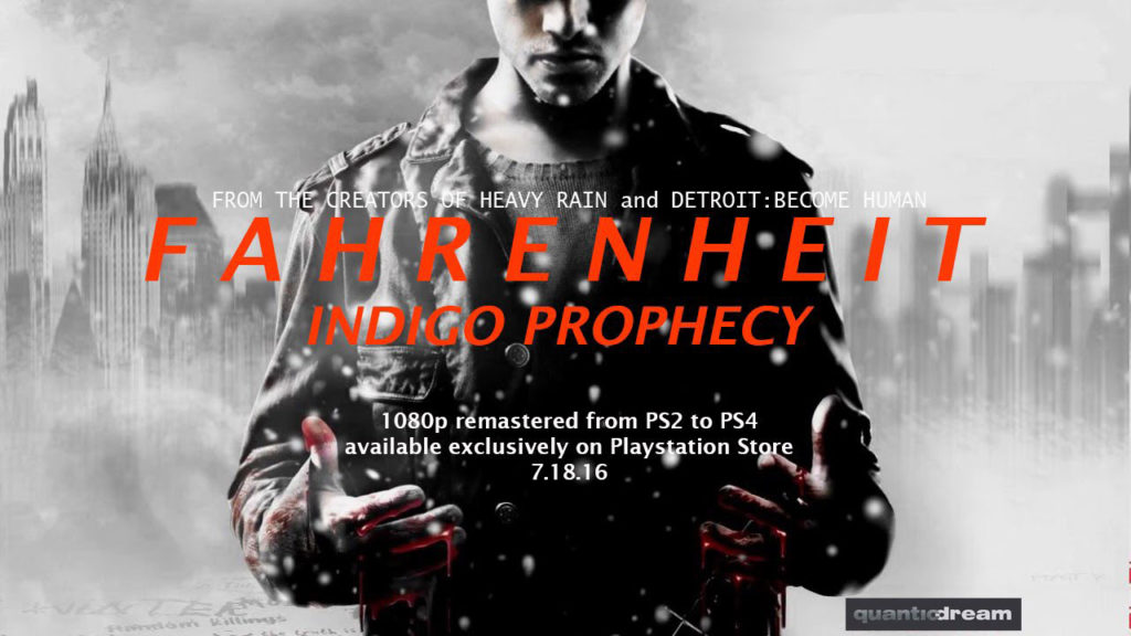 Fahrenheit: Indigo Prophecy in arrivo su PS4 - immagine della notizia
