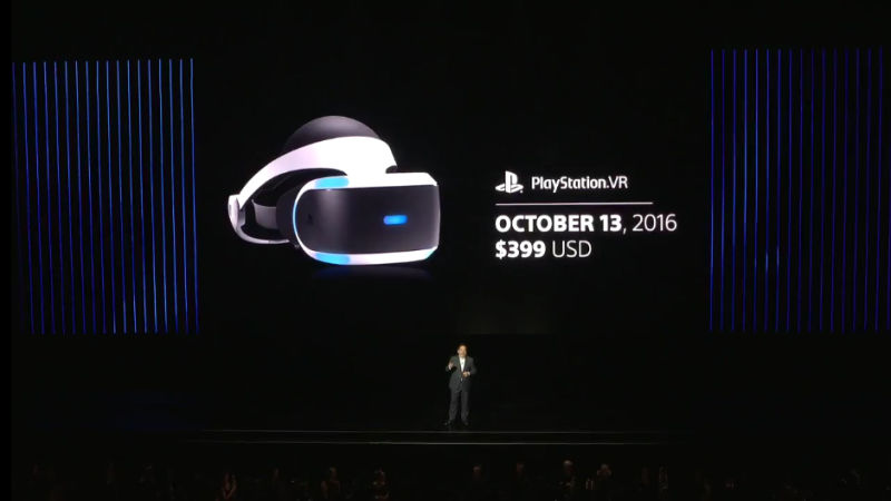 [E3 2016] Data, prezzo e giochi per il visore Playstation VR