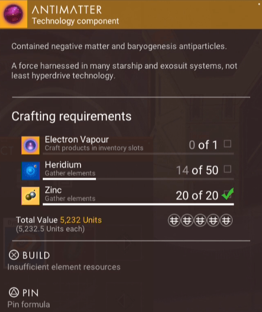 No Man's Sky Antimateria