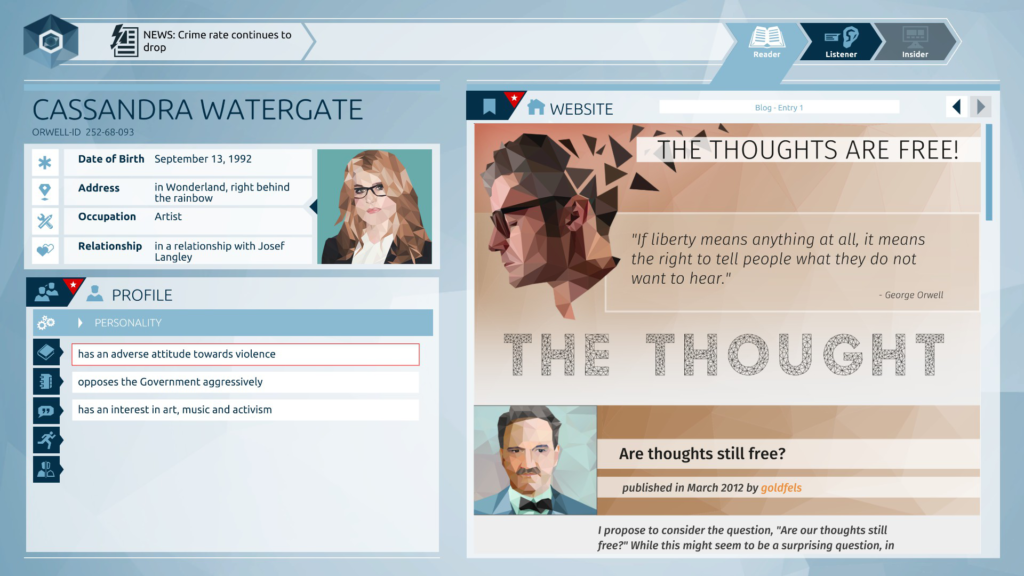 Orwell - immagine della notizia