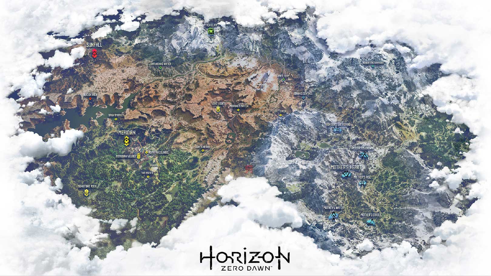 Horizon Zero Dawn mappa