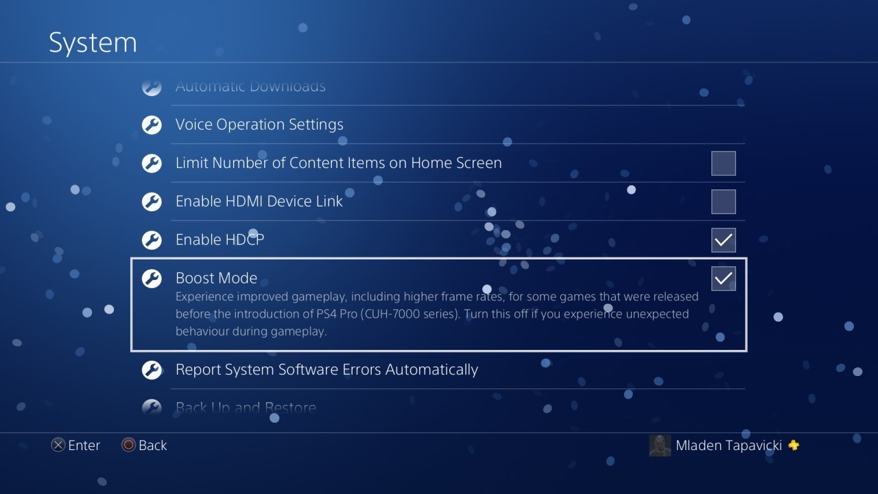 PS4 permetterà di scegliere il frame rate con il boost mode