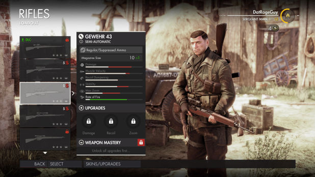 sniper elite 4 fucili di precisione rifles GEWEHR