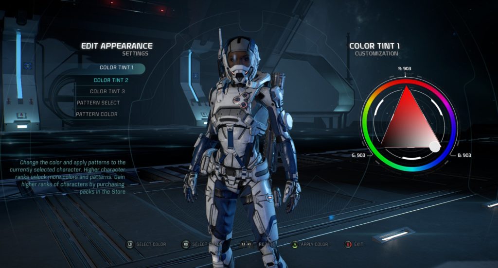 Armatura in Mass Effect Andromeda