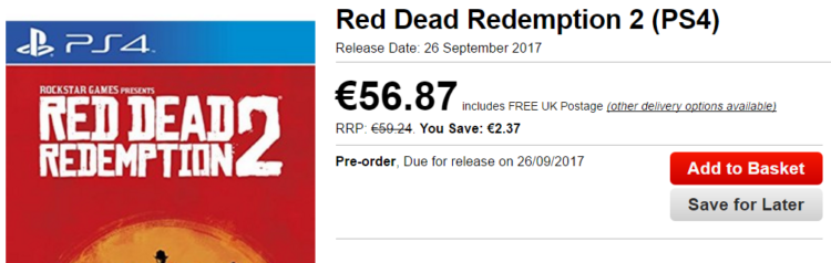 red dead redemption 2 data di uscita