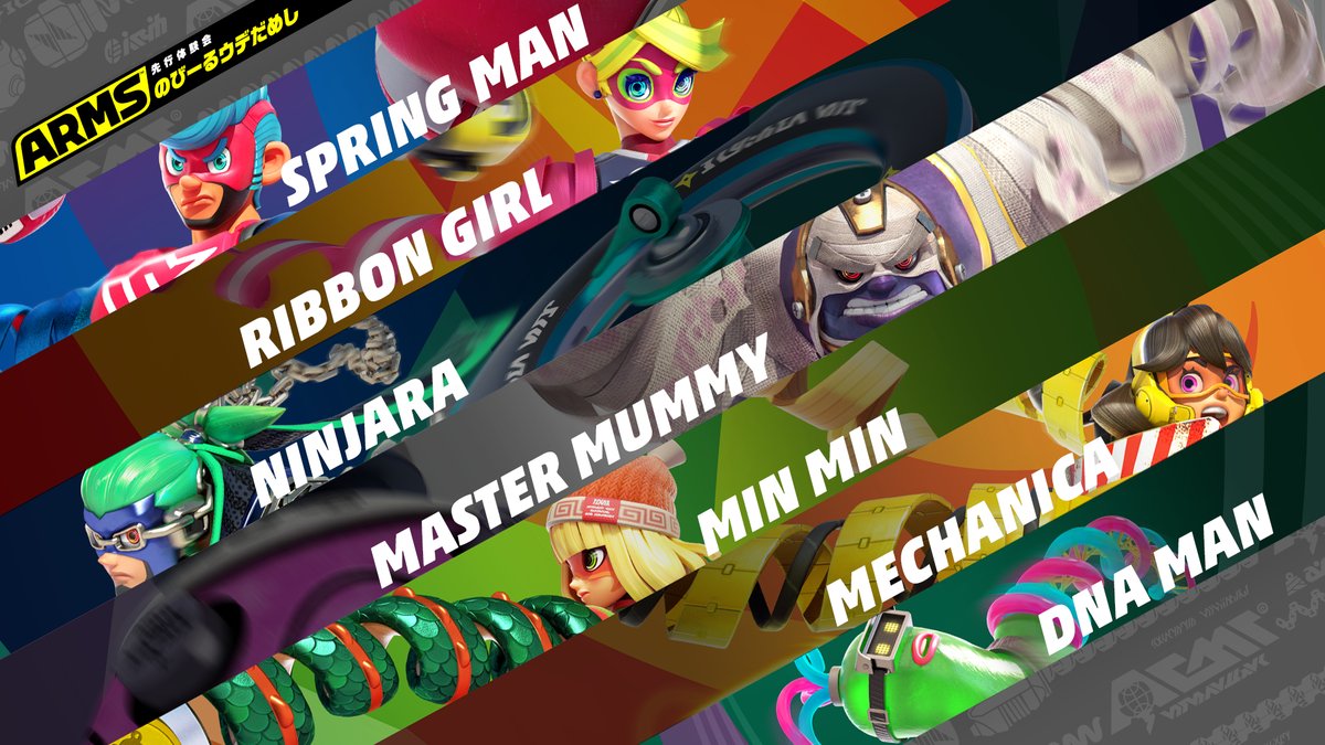 Ecco i personaggi di ARMS disponibili al Global Testpunch