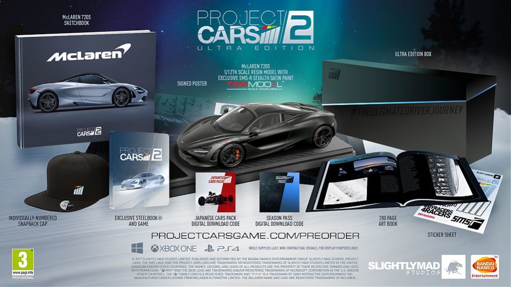 project cars 2 edizioni speciali e collezione