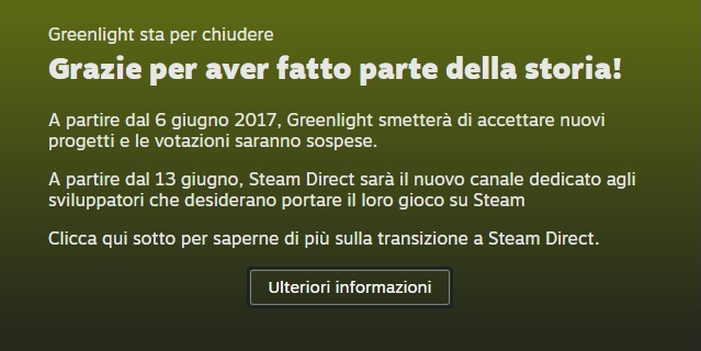 La fine di Steam Greenlight