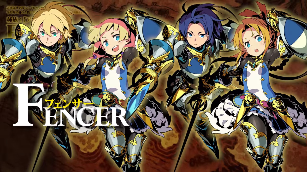 Etrian Odyssey V – Trailer per la classe Fencer