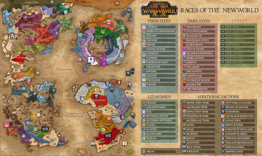 Total War: Warhammer 2, uno sguardo alla mappa di gioco