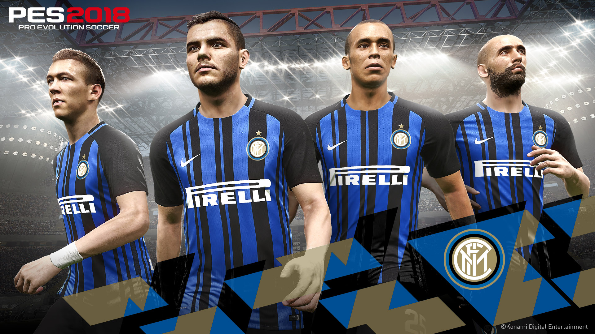 PES 2018, Konami sigla una partnership con l’Inter