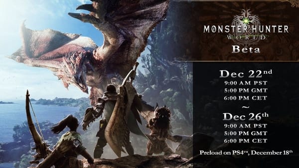 La Open Beta di Monster Hunter World riapre i battenti!