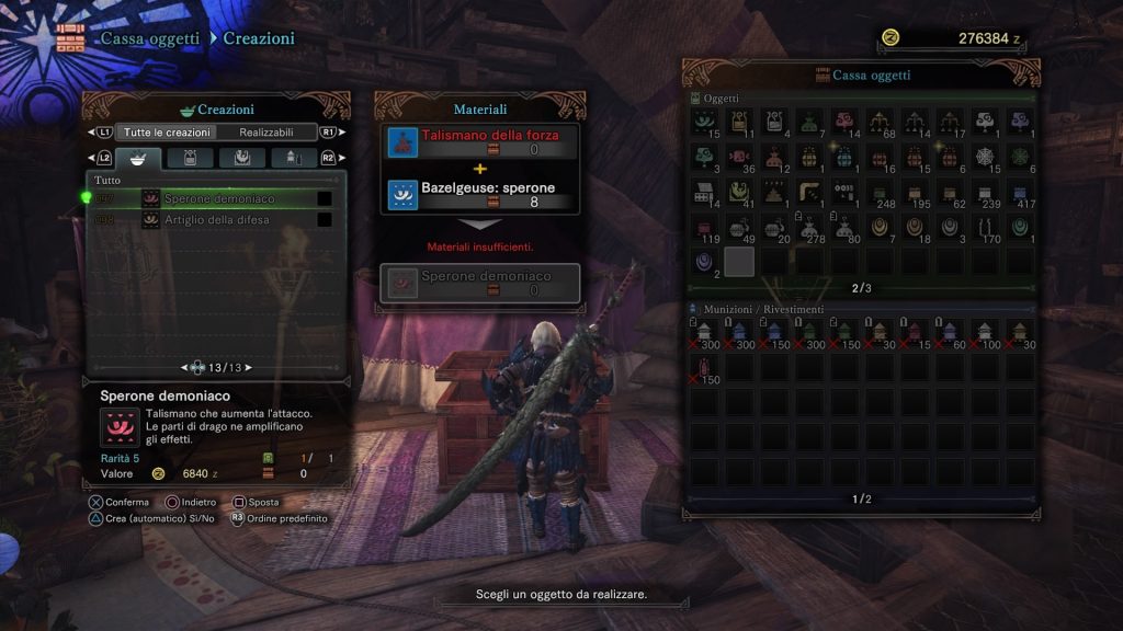 Monster Hunter World Aumentare Attacco e Difesa