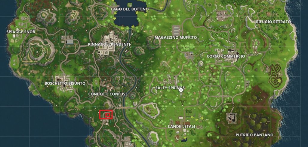 Fortnite tesoro magazzino ammuffito