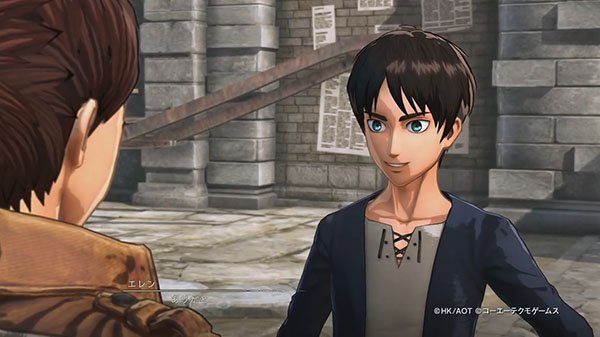 Video gameplay di Attack on Titan 2 con Eren e Levi