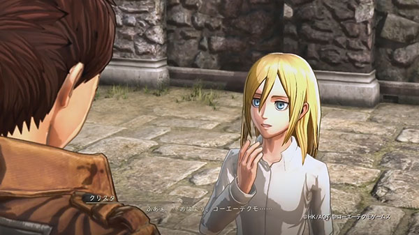 Gameplay di Attack on Titan 2 con Krista e Ymir