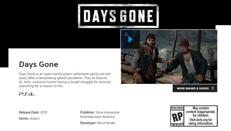 days gone 2019