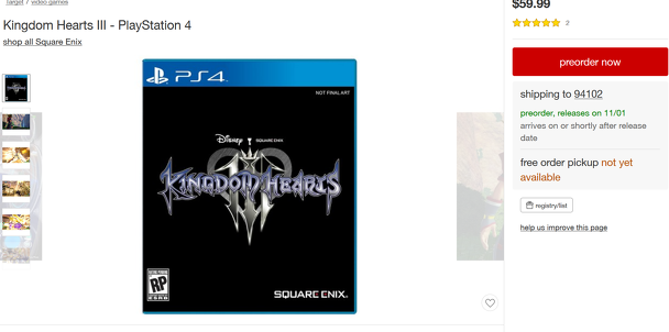 kingdom hearts iii lancio