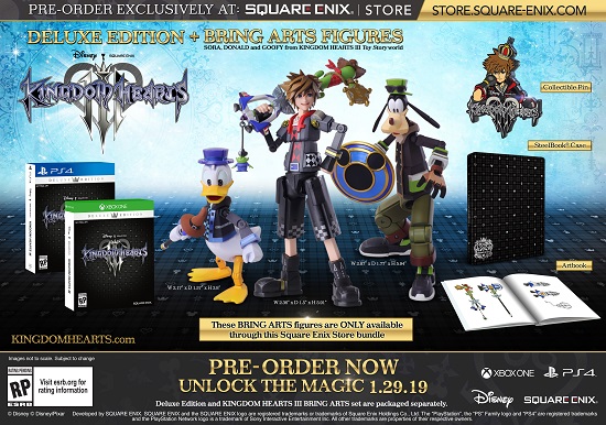 Svelate le edizioni limitate di Kingdom Hearts III