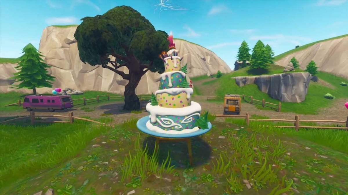 Dove trovare tutte le dieci torte per la sfida di compleanno di Fortnite