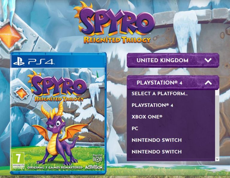 Spyro Reignited Trilogy Switch PC