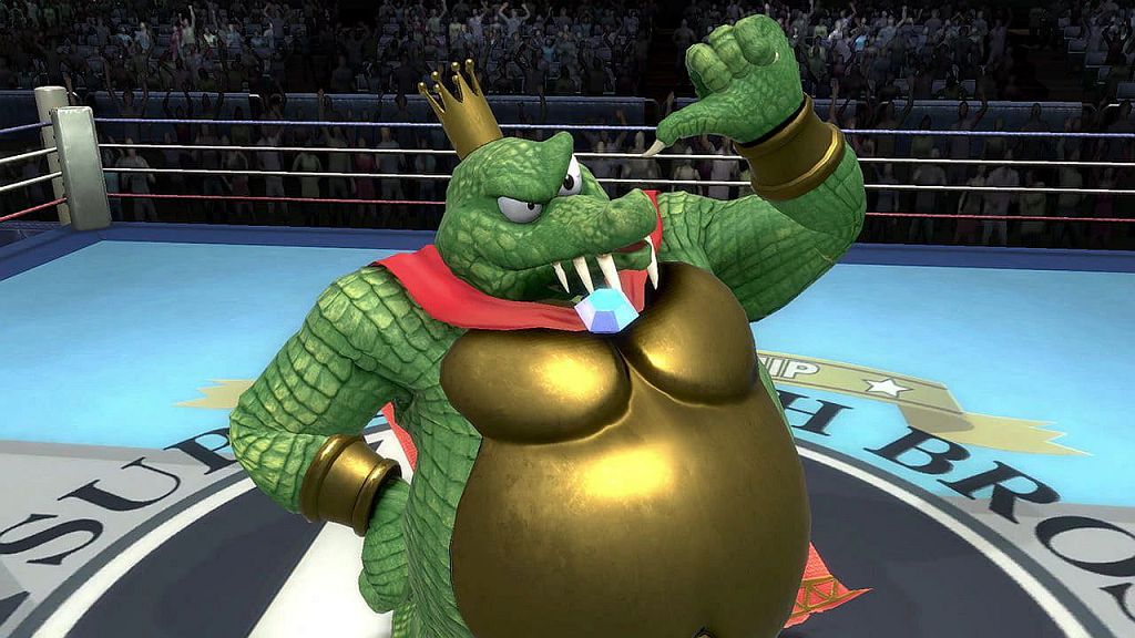 GamePlay di Super Smash Bros. Ultimate: King K. Rool prende a schiaffi Snake