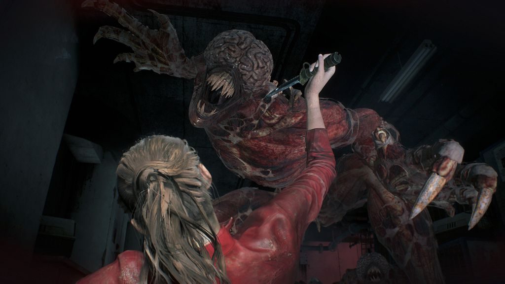 Claire Redfield incotra il Licker
