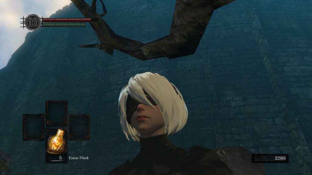 Nier Automata 2B Dark Souls Remastered