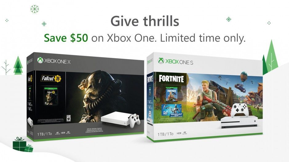 Scontati tutti i pacchetti Xbox One per il periodo Natalizio