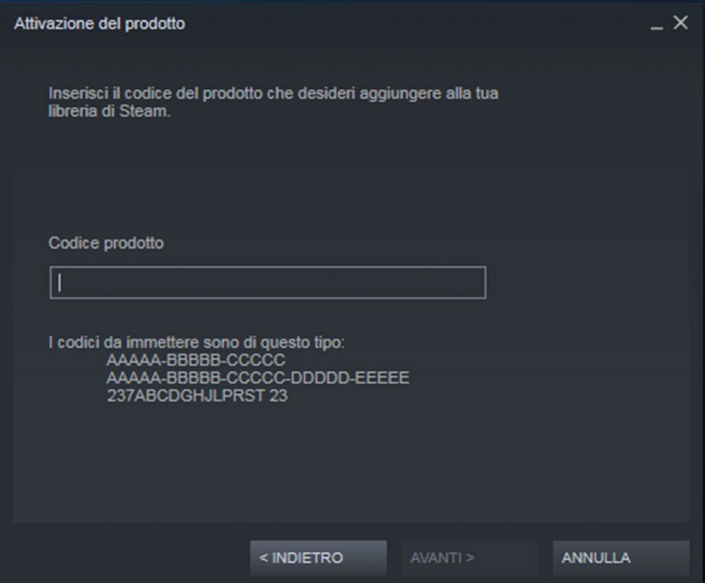 Come riscattare un codice su Steam