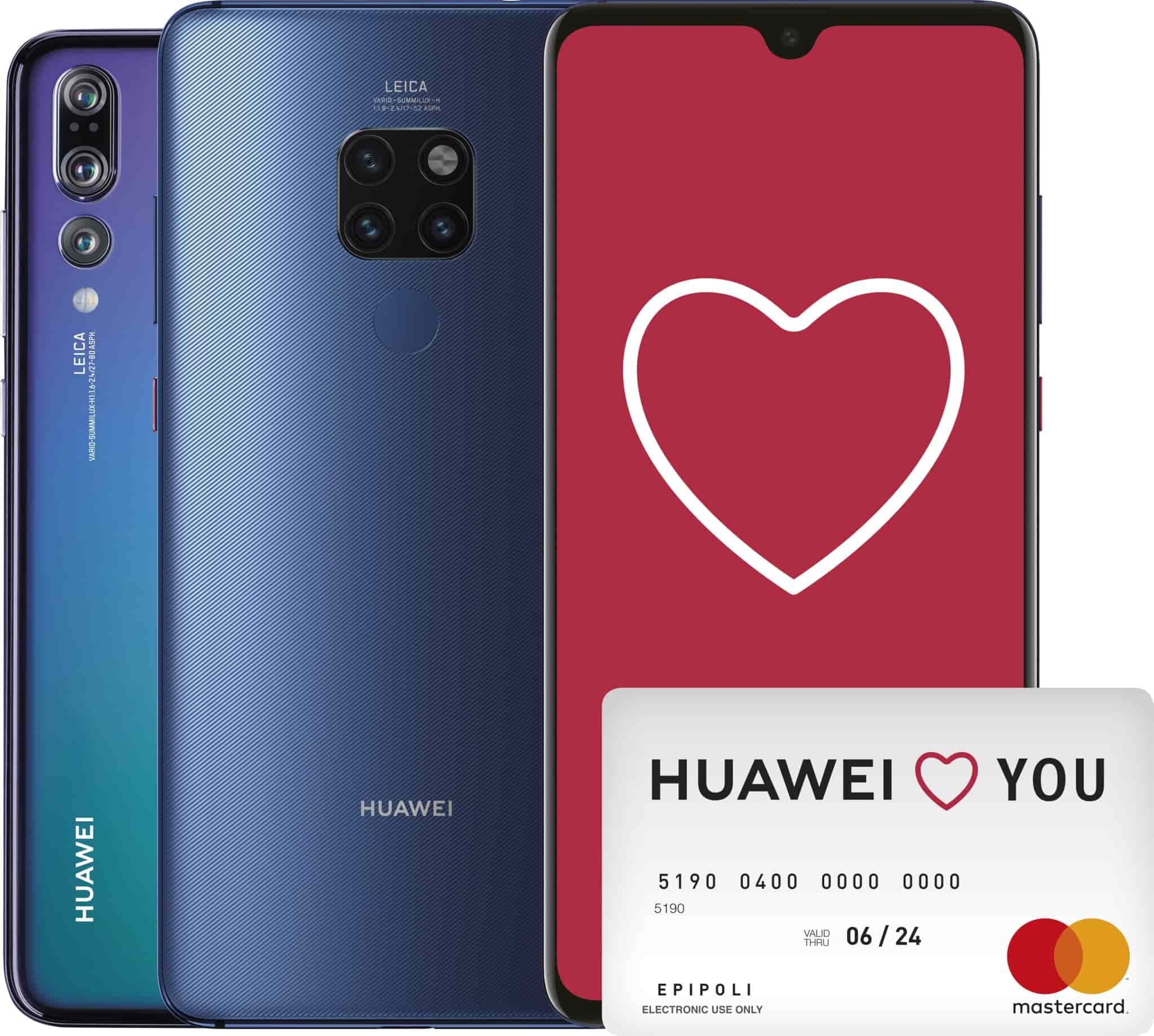 Huawei: rimborso di 100€ acquistando MATE20 o P20 PRO