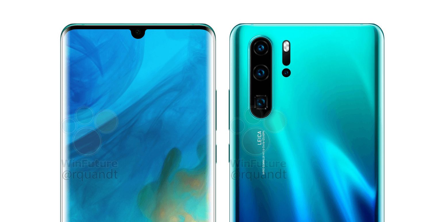 Huawei P30 e P30 Pro: nuovi renders trapelati