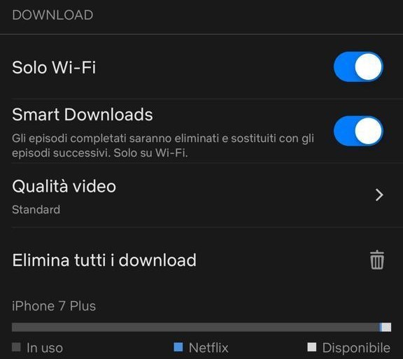Netflix smart downloads