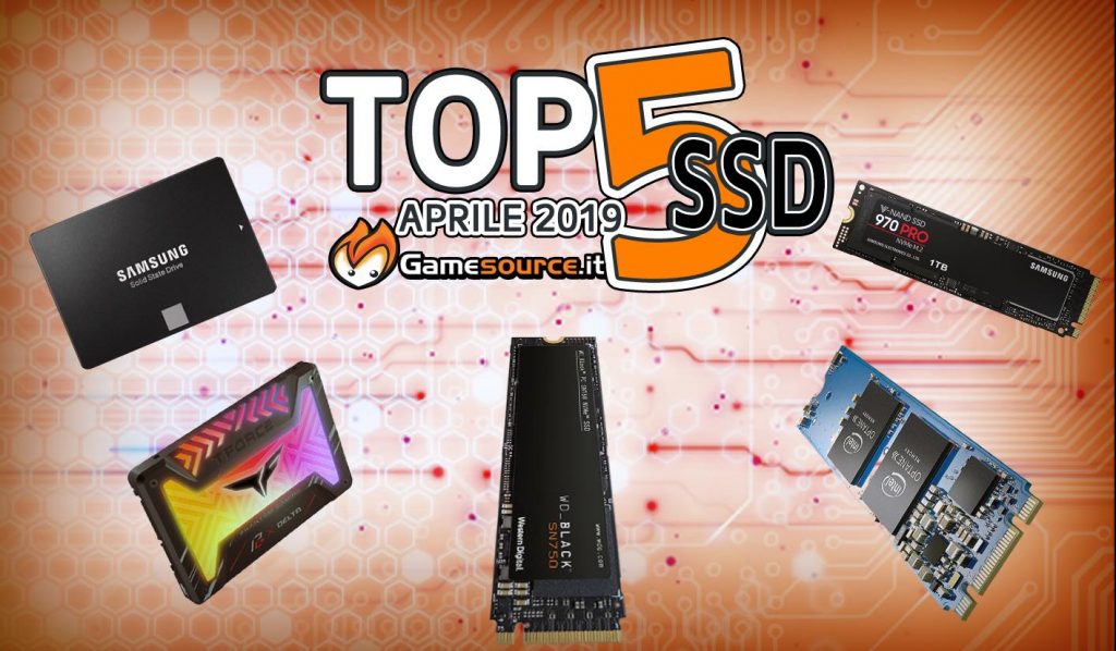 TOP 5 SSD Aprile 2019 - immagine dell'articolo
