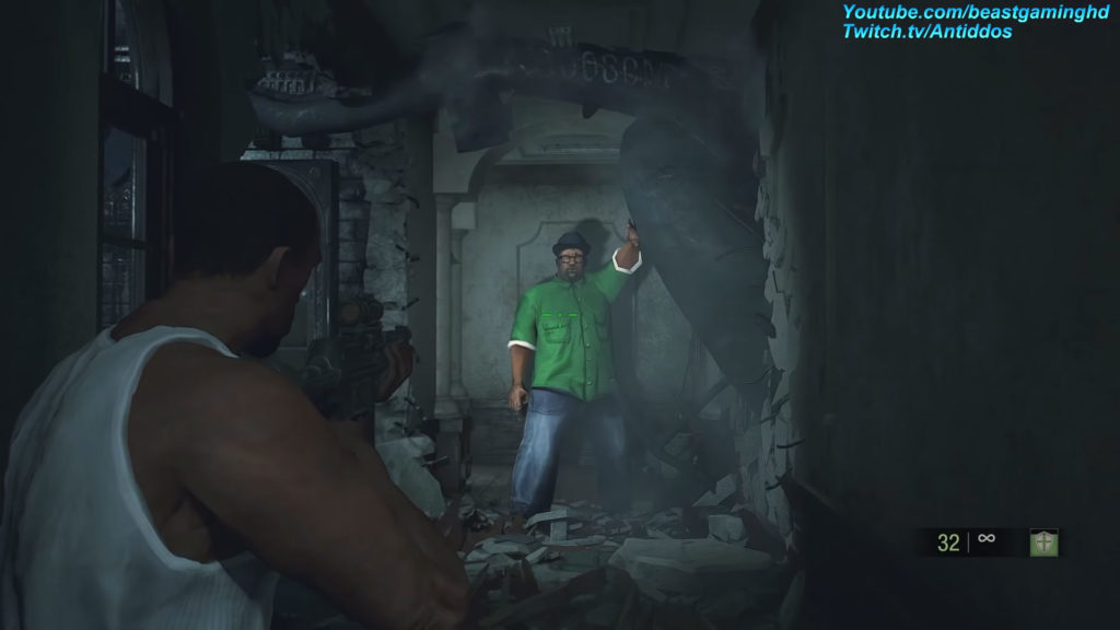 Resident Evil 2 Mod GTA San Andreas CJ e Big Smoke