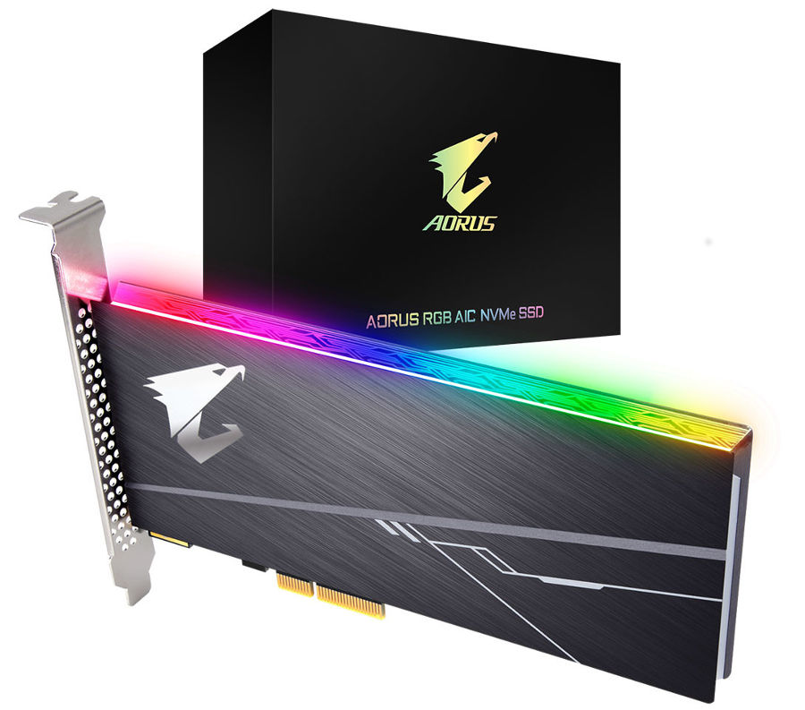Gigabyte distribuisce Aorus RGB AIC NVMe SSD