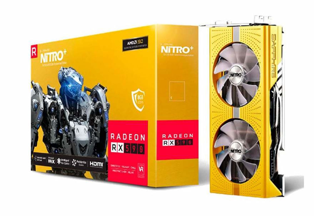 Sapphire Nitro RX590 Gold lancio per il 50° di AMD