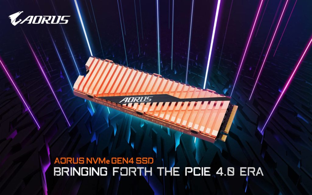 AORUS: in arrivo un SSD NVMe PCIe 4.0 - immagine dell'articolo